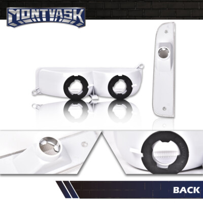 Fit For 97-01 Jeep Cherokee XJ Clear/Chrome Bumper Signal