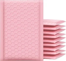 SuperPackage® 200 #2  8.5 X 11 Poly Bubble Mailers Padded Envelopes-Light Pink
