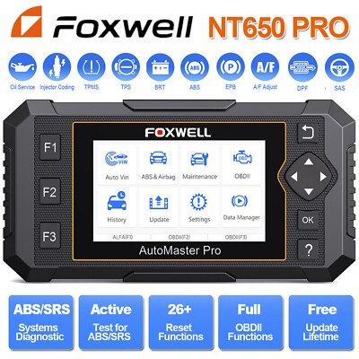 Foxwell NT650 PRO Profi KFZ OBD2 Diagnosegerät Auto Scanner Bi-direktionales EPB