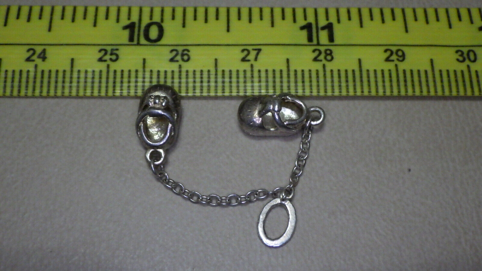 Rare Vintage Sterling Silver 925 Charm Pair of Ba… - image 1