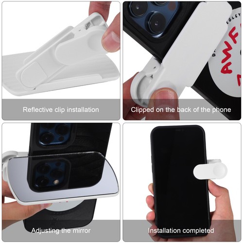 2 Pcs Reflector Phone Photography Accessories Cell Mirror Reflection Clip - 第 10/11 張圖片