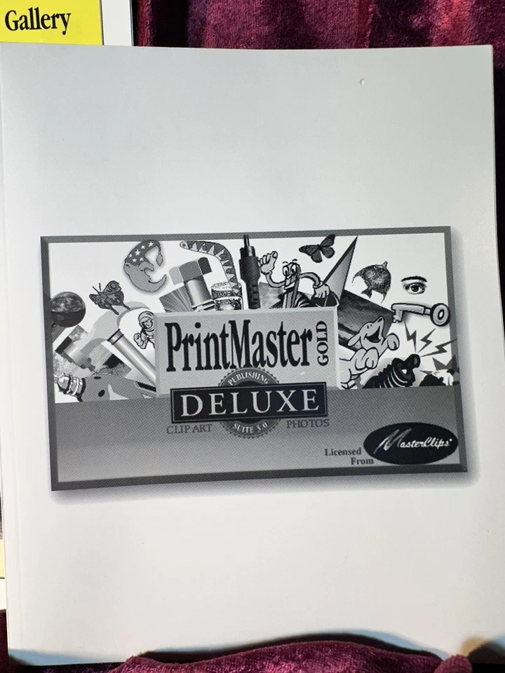 PrintMaster deluxe publishing guide and graphics clip art photos - Image 3 of 4
