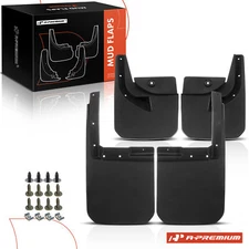 A-premium 4Pcs Front & Rear Splash Guards Mud Flaps for Jeep Wrangler JL 19-25