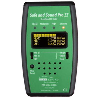 Safe & Sound Pro II RF Radiation Meter EMF Detector Radio Frequency Tester OB