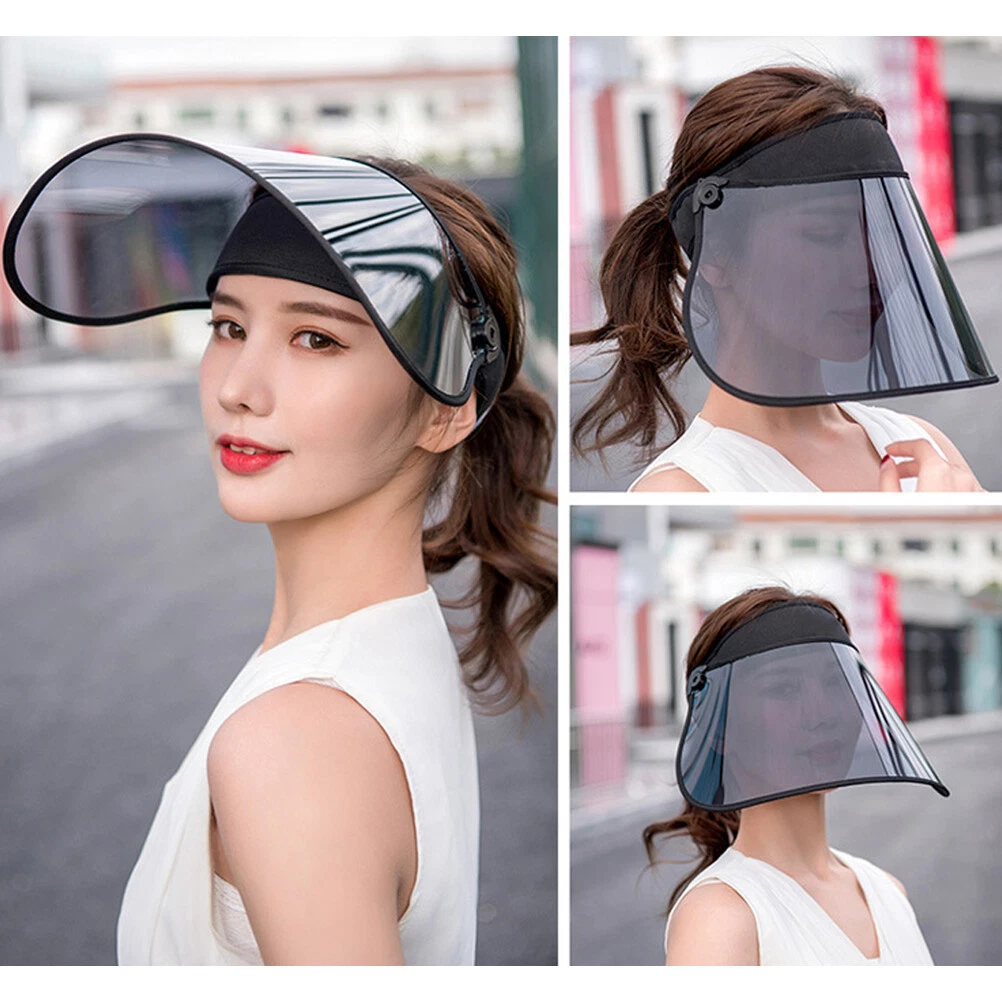 Adjustable Sun 360° Rotation Sun Visor Hat UV Protection Hat Face Shield(#1)