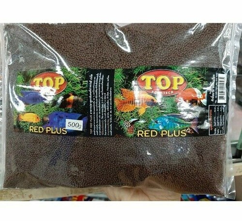 Top Red Plus color enhancer fish food beautiful cichlid fast growing grow 500 g.