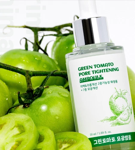 Easy mind Green Tomato Pore Tightening Ampoule 1.69OZ Anti Aging K beauty - Picture 11 of 12