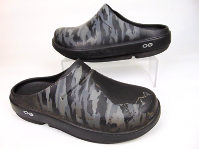 Oofos OOcloog Limited Camo Womens Size 7.0 Slip On Mules  display picture 2