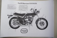 1971 Triumph X-75 Hurricane sales brochure A4