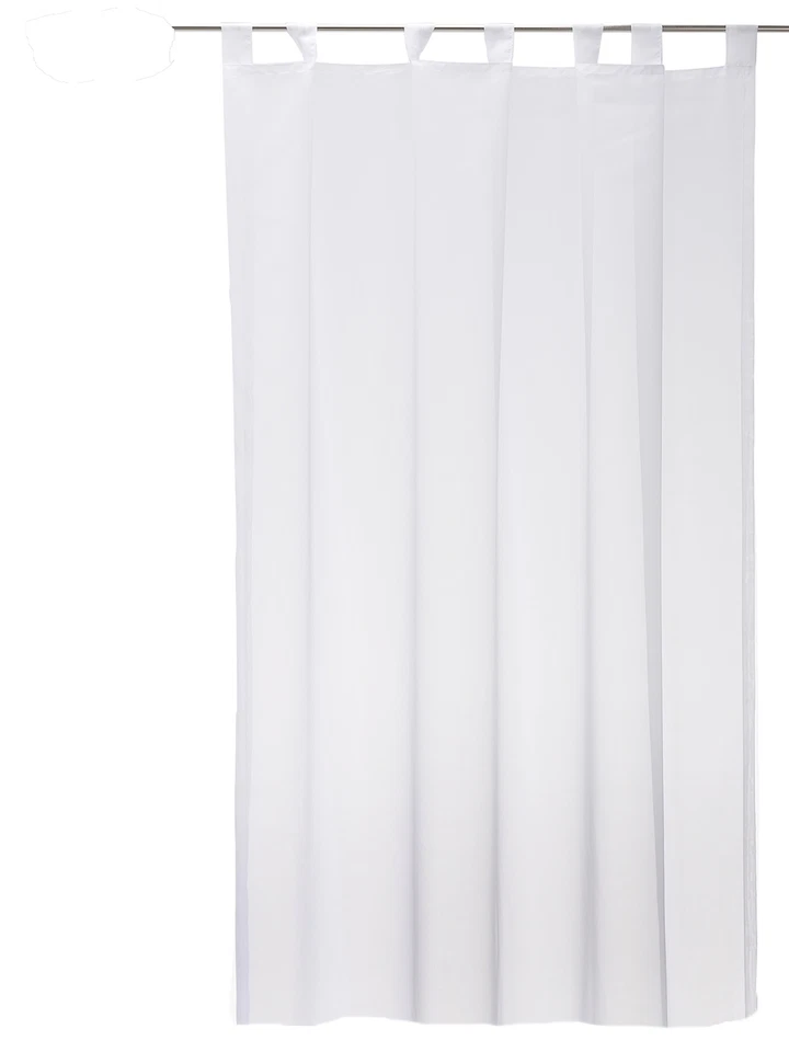 Voile Schlaufenschal Gardine Emotion weiß Organza Vorhang Abschlußband Store - Bild 1 von 1