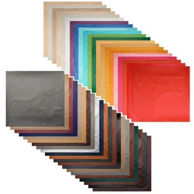 MARKENLOS Multicolor PU Leder Reparatur Patch 20x19cm Selbstklebend für Sofa & Polsterung