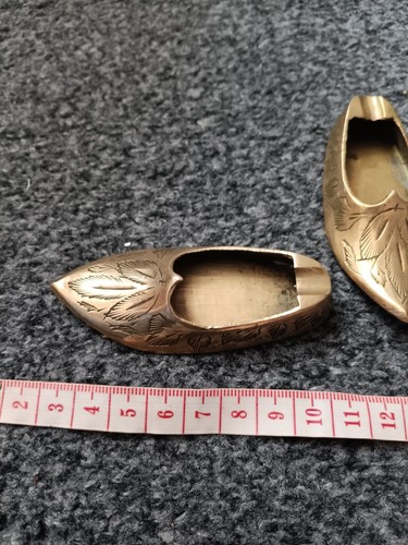 Messing Schuh Personal Aschenbecher x3 handgefertigt/handgeschnitzt (Made in India) - Bild 2 von 4