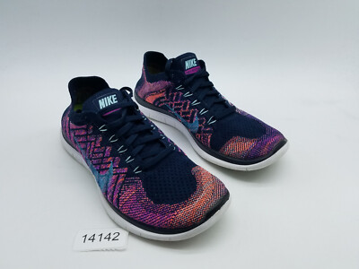 Nike Free Flyknit Women's Size Running Shoes Dark Obsidian