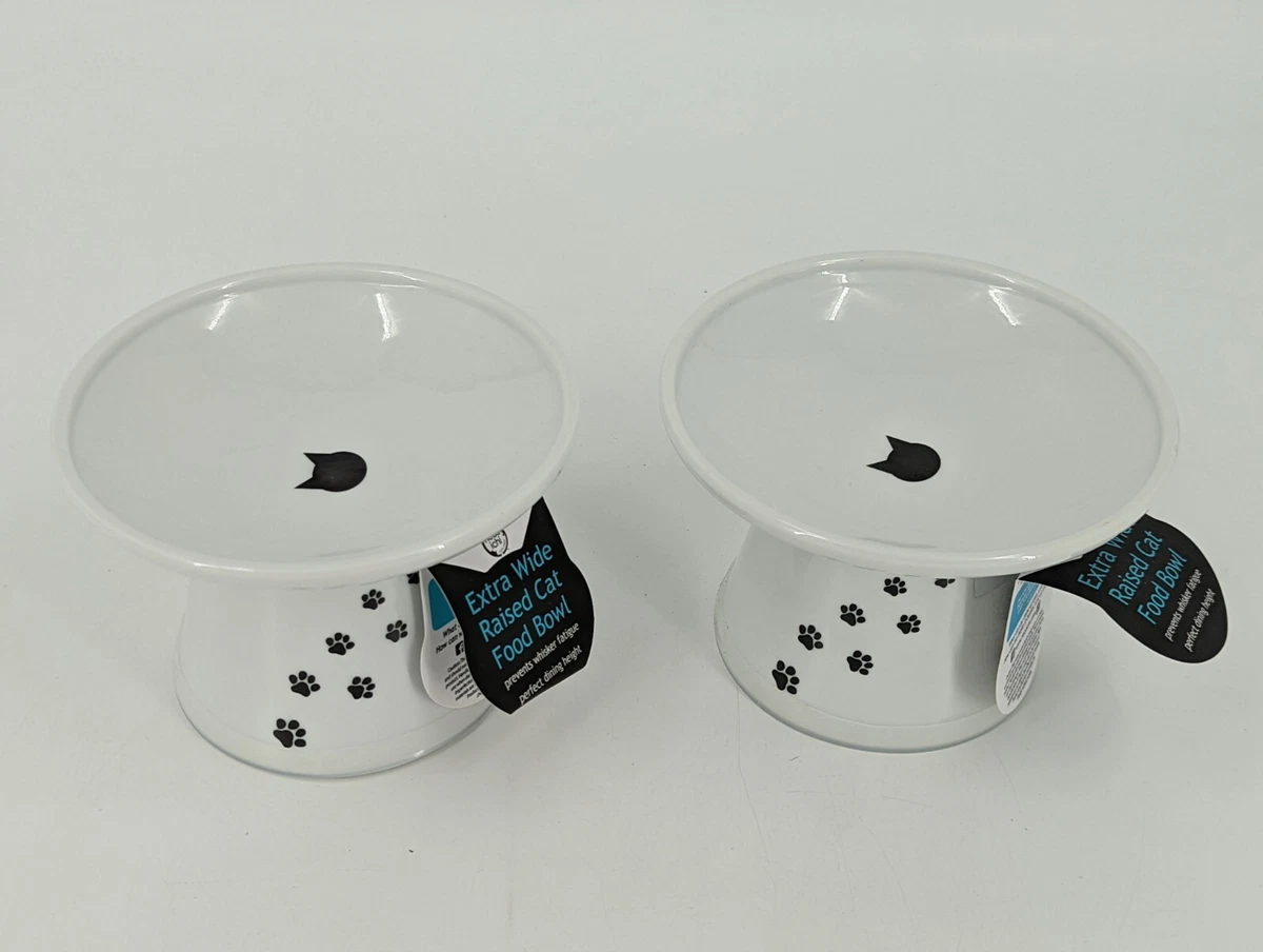 Necoichi raised cat store food bowl large