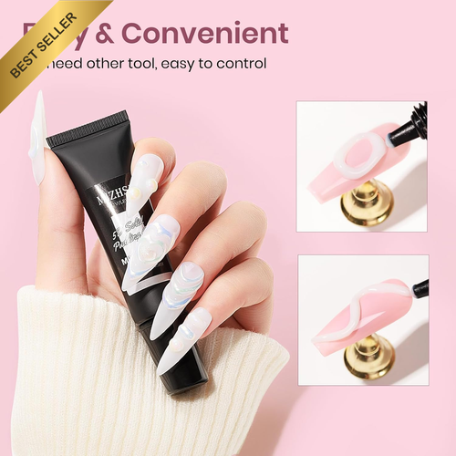 15G 3D Nail Gel, White Sculpting & Carving Gel for Nail Art, Molding Gel - Picture 2 of 12