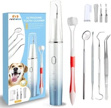 Dog Plaque Remover for Teeth Pet Ultrasonic Tooth Cleaner Toothbrush Set