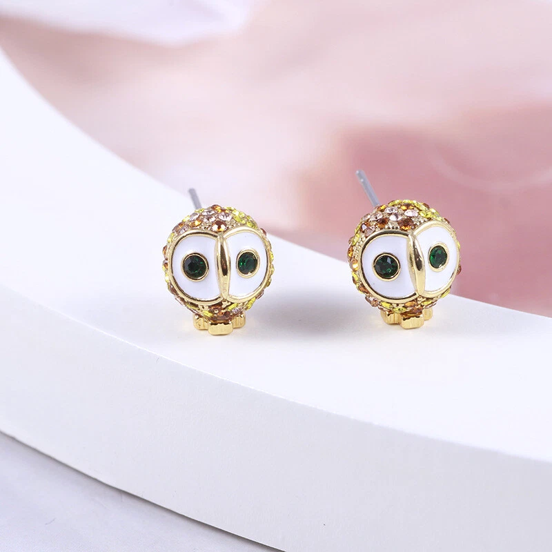 Kate Spade Cute Fun Baby Owl Compact Studs Earrings Jewelry eBay