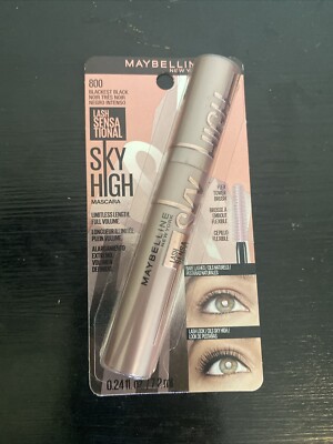 Maybelline 800 Lash Sensational Mascara Sky High Blackest Black New Tic Tok