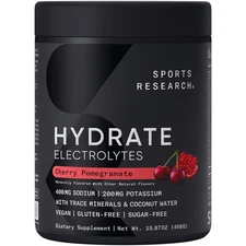 Hydrate Cherry Pomegranate Drink Mix (90 Servings) Refreshing Electrolyte Power