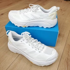 Hoka ONE ONE Mens 11.5/Womens 12.5 Mafate Speed 2 White /Lunar Rock 1126851/WLRC