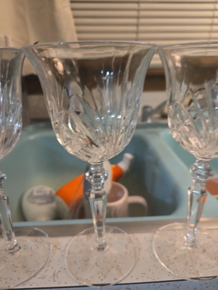 GORHAM "Rosewood" Lead Crystal Water Goblets Set Of 5 - NWOB - Image 4 of 4