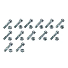 Pack of 12 New Aftermarket Replacement 1-1/2" Shear Pins Including Nuts