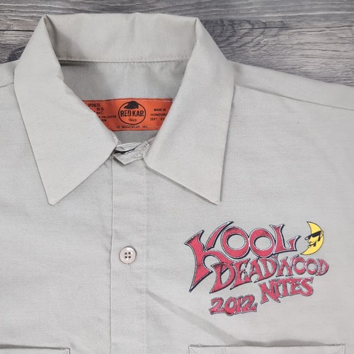 Vintage Kool Deadwood Nites 2012 Red Kap Beige Work Shirt Men’s M South Dakota - Picture 12 of 12