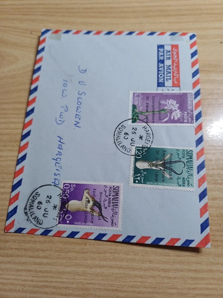 Somalia 1960 Indipendenza Serie Su Busta Primo Giorno Foto 3 de 4