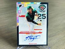 2025 Panini JEDIXSON PAEZ FOTL 🔥1/1 BLACK PANDORA AUTO Prospect Edition RED SOX