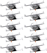 Sunco 10 Pack 4 Inch Can Lights Housing New Construction, Recessed Can Housing f