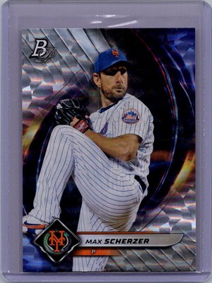 2022 Bowman Platinum #32 Max Scherzer Ice Foilboard