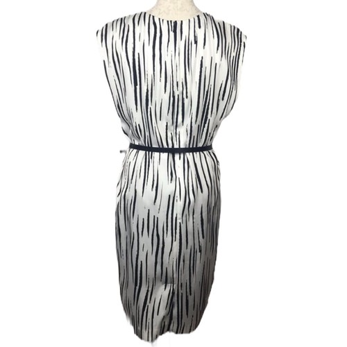Anne Klein Zebra Stripe Sleeveless Dress Women Sz 8 - Picture 4 of 7