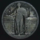 No Date 25C Standing Liberty Quarter 90% Silver 26oct0112-5