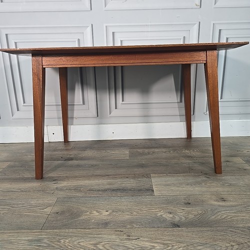 Vintage Wood Danish Inspired Coffee Table - Atomic Sputnik Mid-Century Teak - Picture 8 of 24