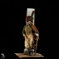 French Chasseur a Cheval of Imperial Guard  Painted Toy Soldier Pre-Sale| Museum