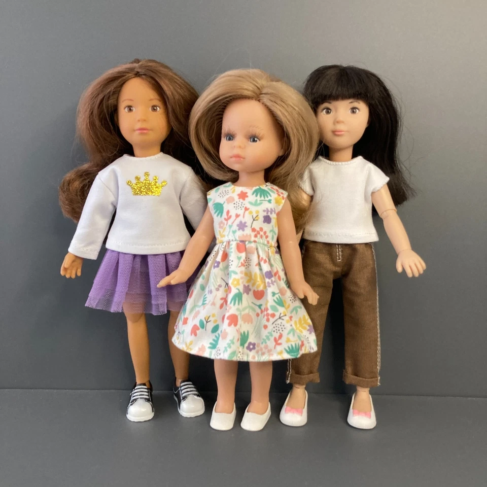 Комплект одежды для куклы 8-9 в 20-22 см для Paola Reina mini amigas Kruselings рубиновый красный - Изображение 3 из 4