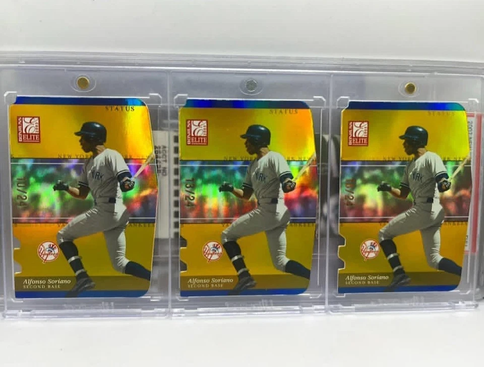Alfonso Soriano 2003 Donruss Elite Complete Rainbow Aspirations 1/1 Included - Image 4 of 4