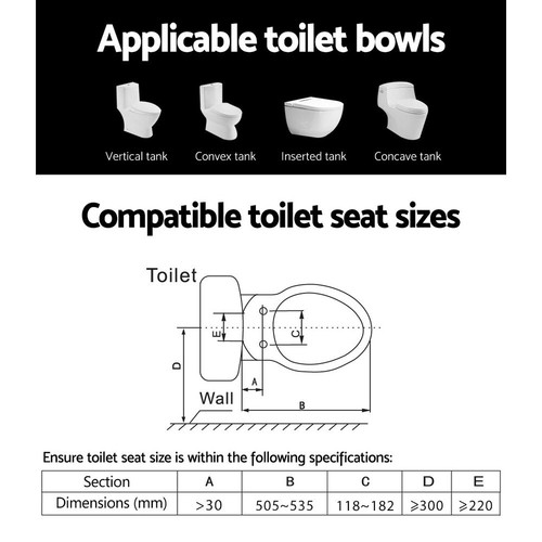 Cefito Bidet Electric Toilet Seat Cover Electronic Auto Smart Spray Remote - Picture 7 of 8