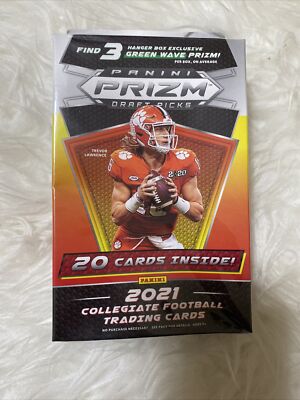 2021 Panini Prizm Draft Picks Football HANGER Box New with Slightly Crushed Box