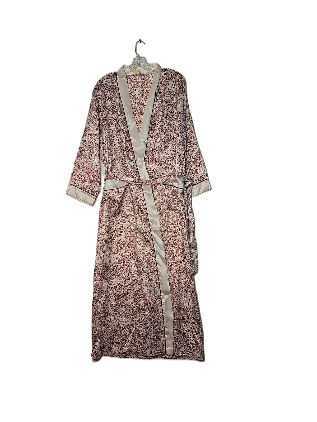 Robe kimono manches longues ceinturée rose moelleuse Christian Dior soyeuse taille L