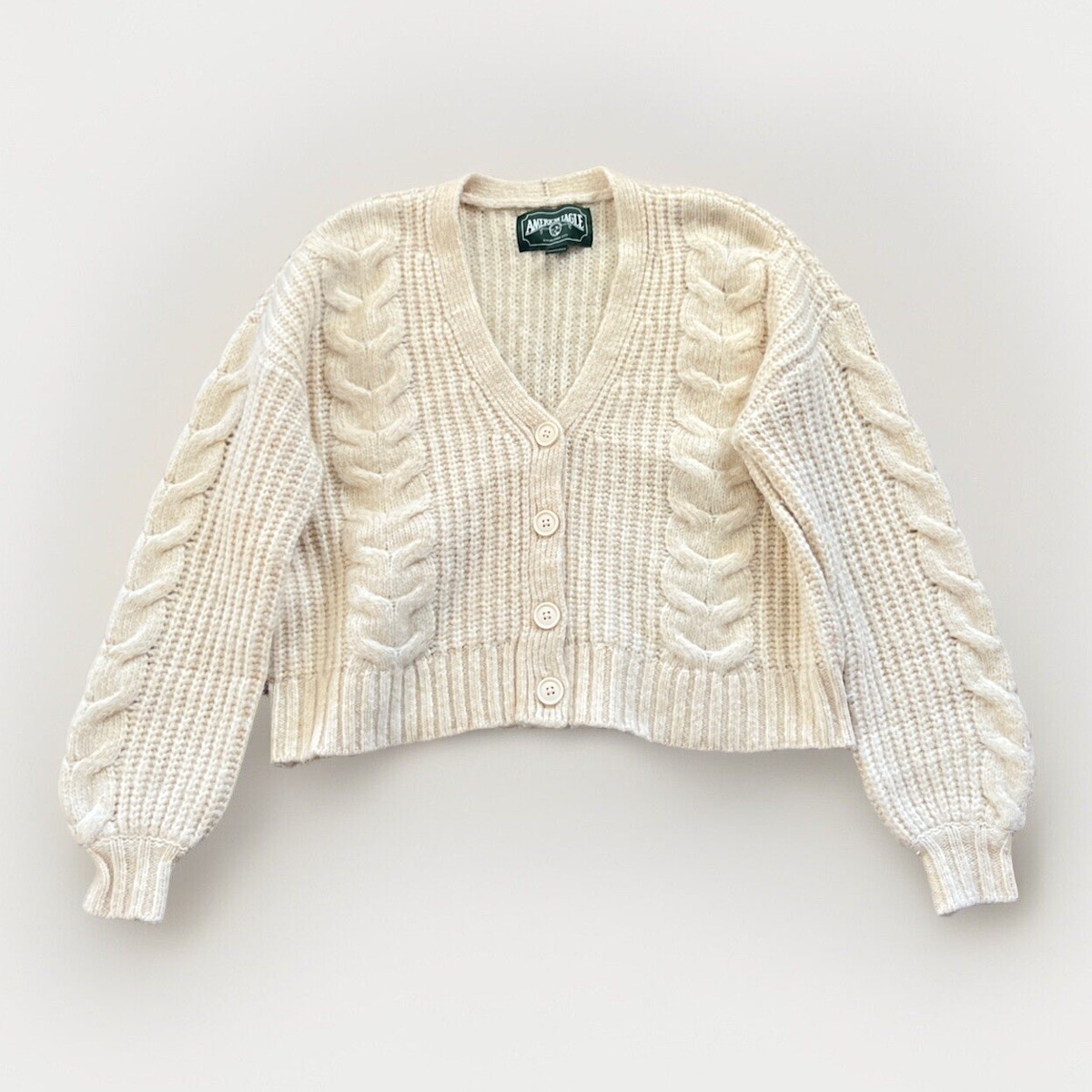 Chunky Cardigan Ae Slouchy Cable Cardigan Sweater American Eagle