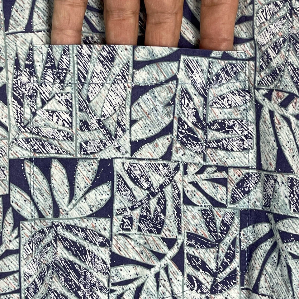 Tori Richard Shirt Adult Small Purple Hawaiian Beach Party Short Sleeve Mens - Image 4 of 4