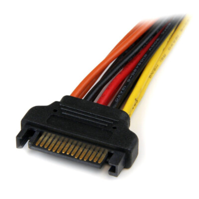 20cm 15Pin Serial ATA 1 Male to 2 Female Splitter Extender SATA Power Cable