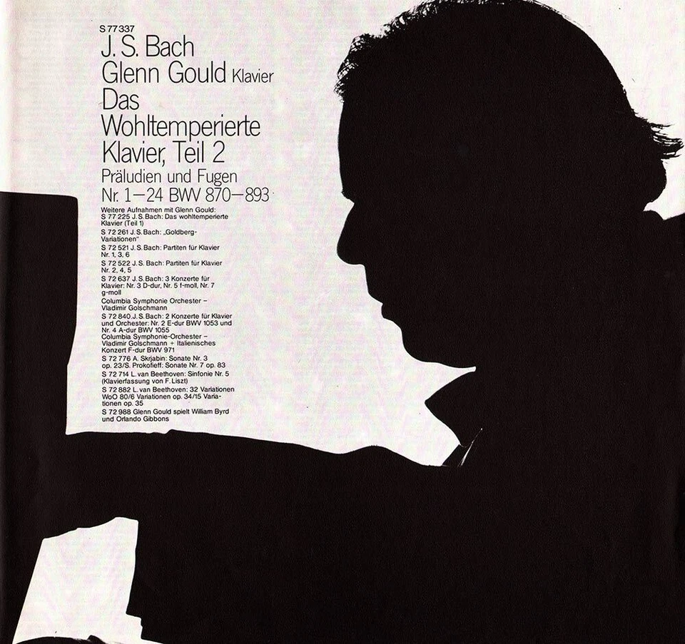 3LP Box BACH Well Tempered Piano WTK Vol.II GLENN GOULD CBS S-77337 1966-1971 Foto 2 de 3