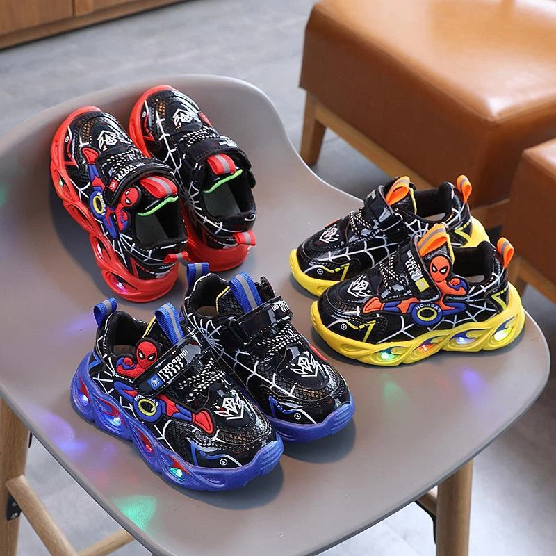 Kids LED Luminous Shoes Sneakers Flashing Childrens Boys Light Up