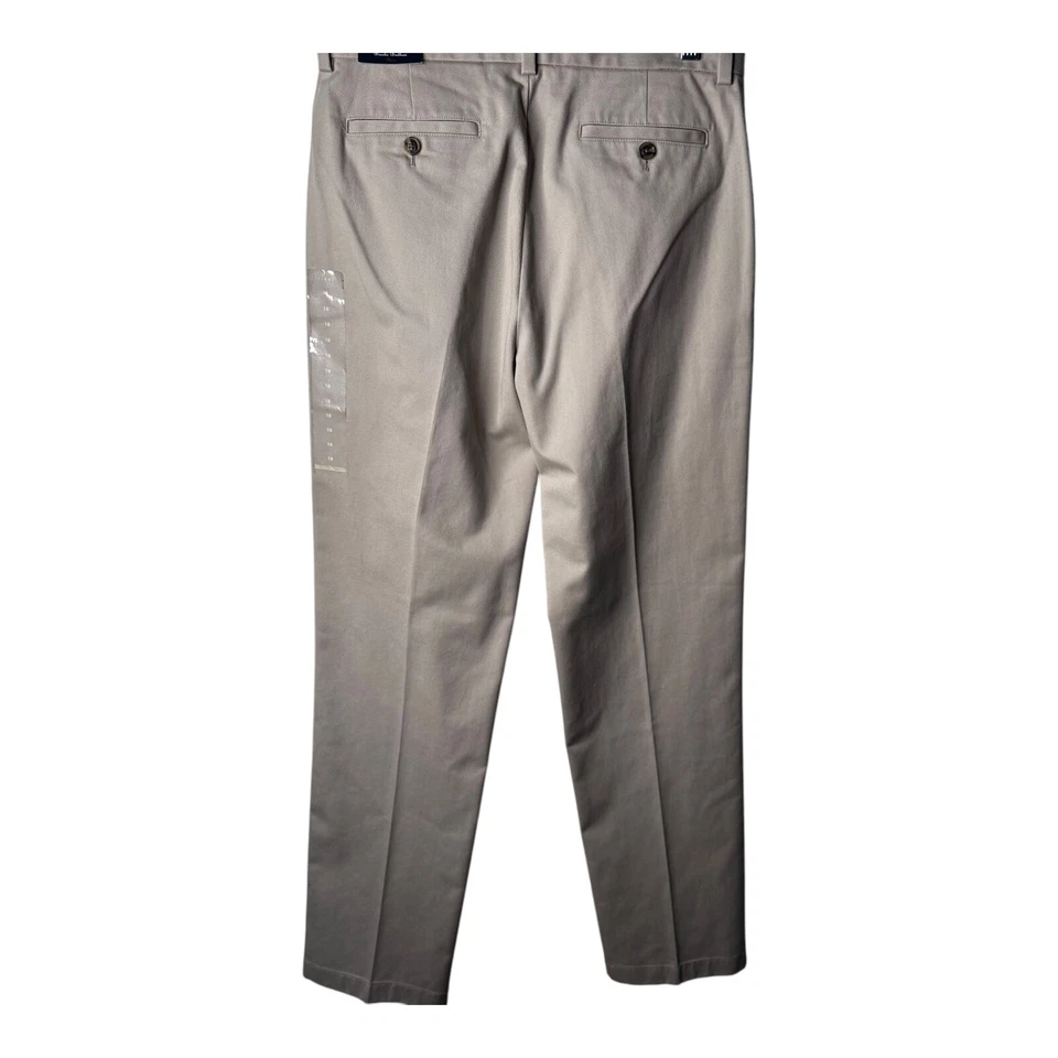 Vellón Brooks Brothers talla 18/28 1/2. Pantalones de vestir beige bolsillos cortados NUEVO Foto 3 de 4