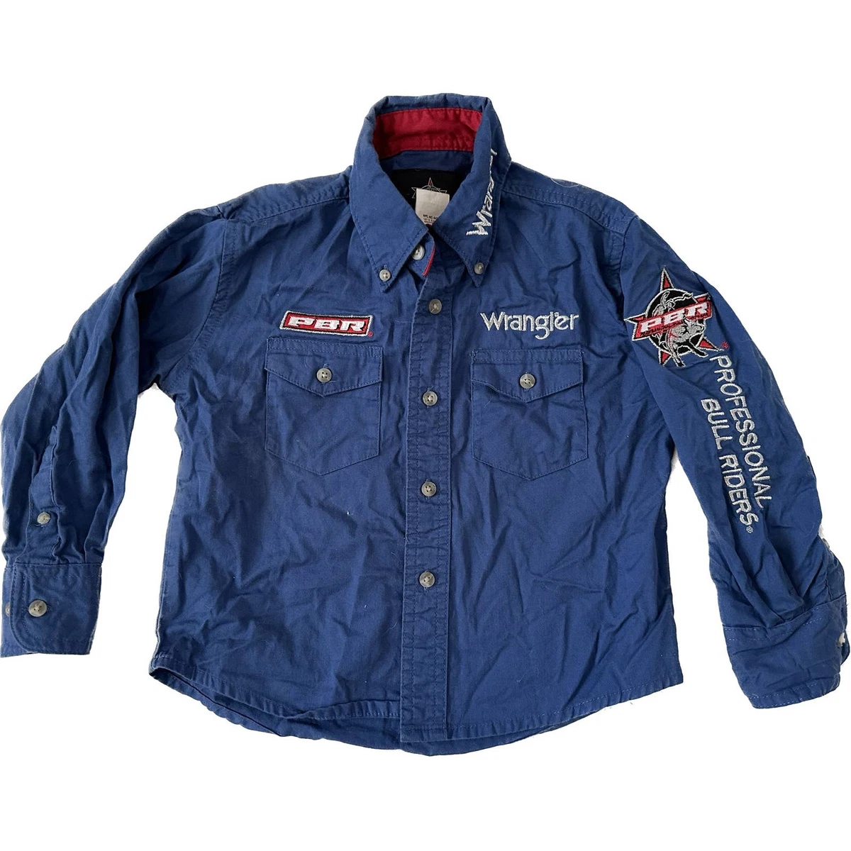 Wrangler Embroidered PBR Professional Bull Riders Kids XS Button