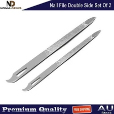 Manicure Pedicure Nail Files Large & Small Double Side Chiropody Toenails Tools