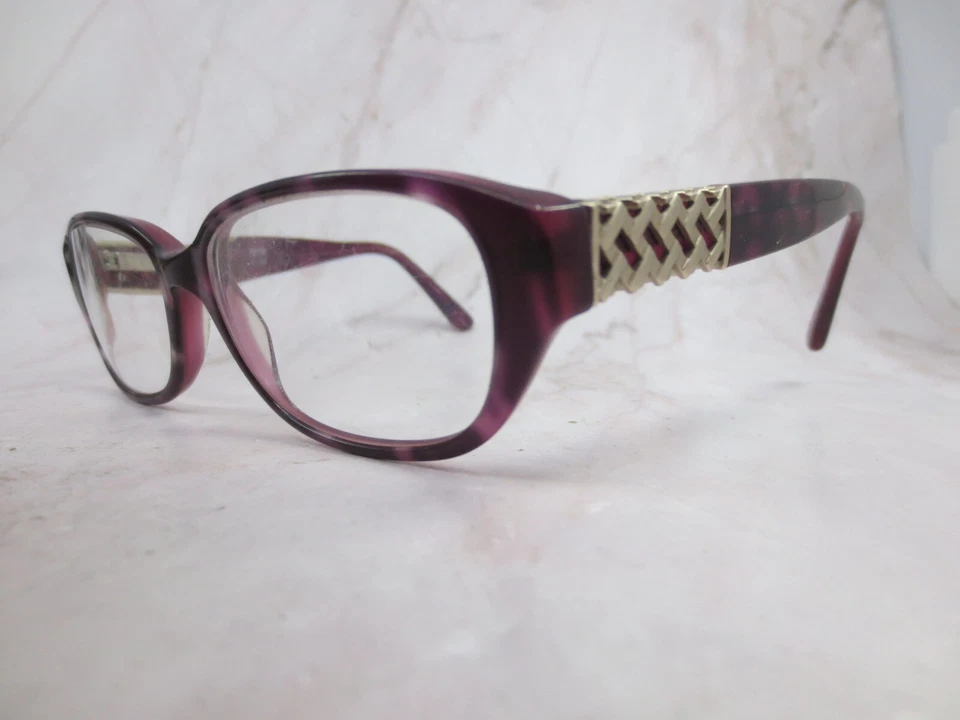 Marco de gafas para mujer Nicole Miller NM15 Col.80 púrpura borde completo 52-16-140 Foto 2 de 4