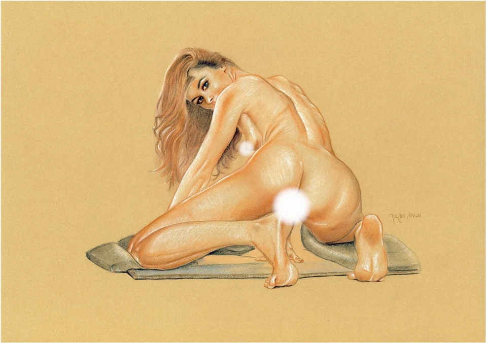 Nude print from the original "MeCos Art" DIN A4 - 248